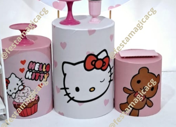 Capa Cilindros Hello Kitty (Guarda Chuva) - Olivete Filgueira