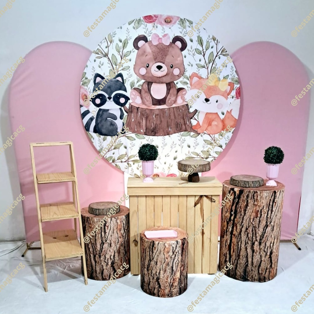 K4 Bosque Menina (Rosa Ripado) - Olivete Filgueira