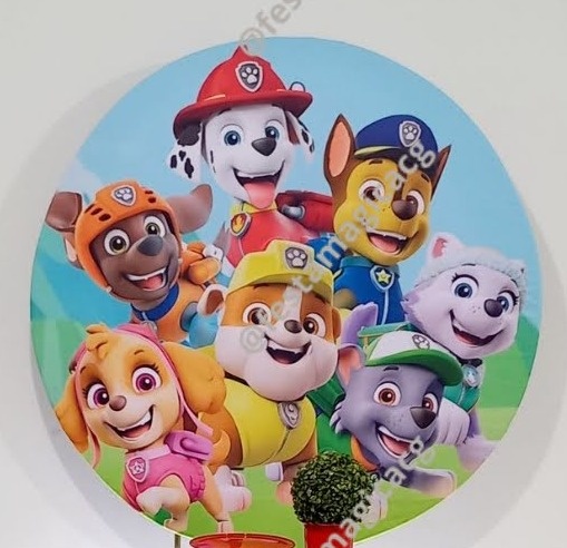 Capa Painel 120  Patrulha Canina  - Olivete Filgueira