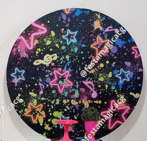 Capa Painel Neon Estrela - Olivete Filgueira