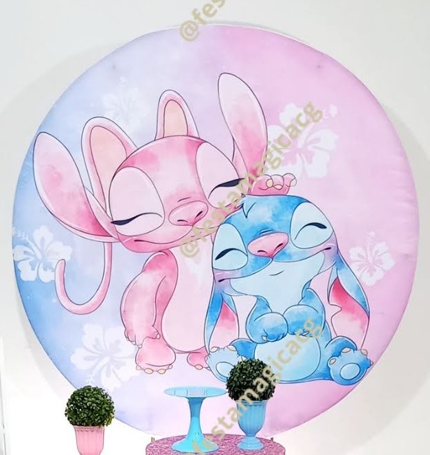 Painel Stich E Angel 2 - Olivete Filgueira