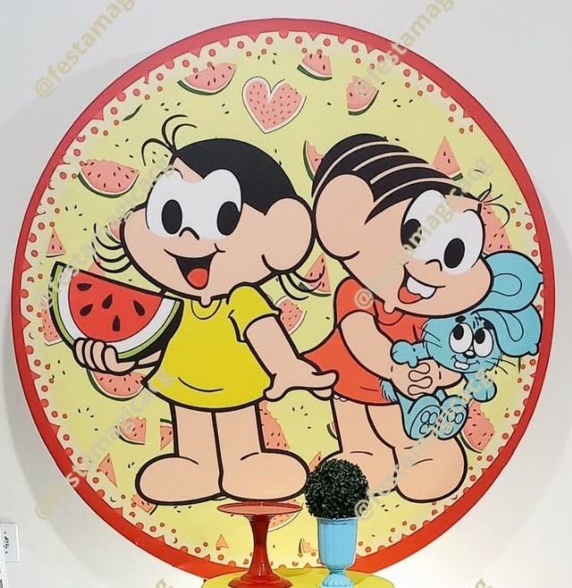 Painel Monica E Magali - Olivete Filgueira