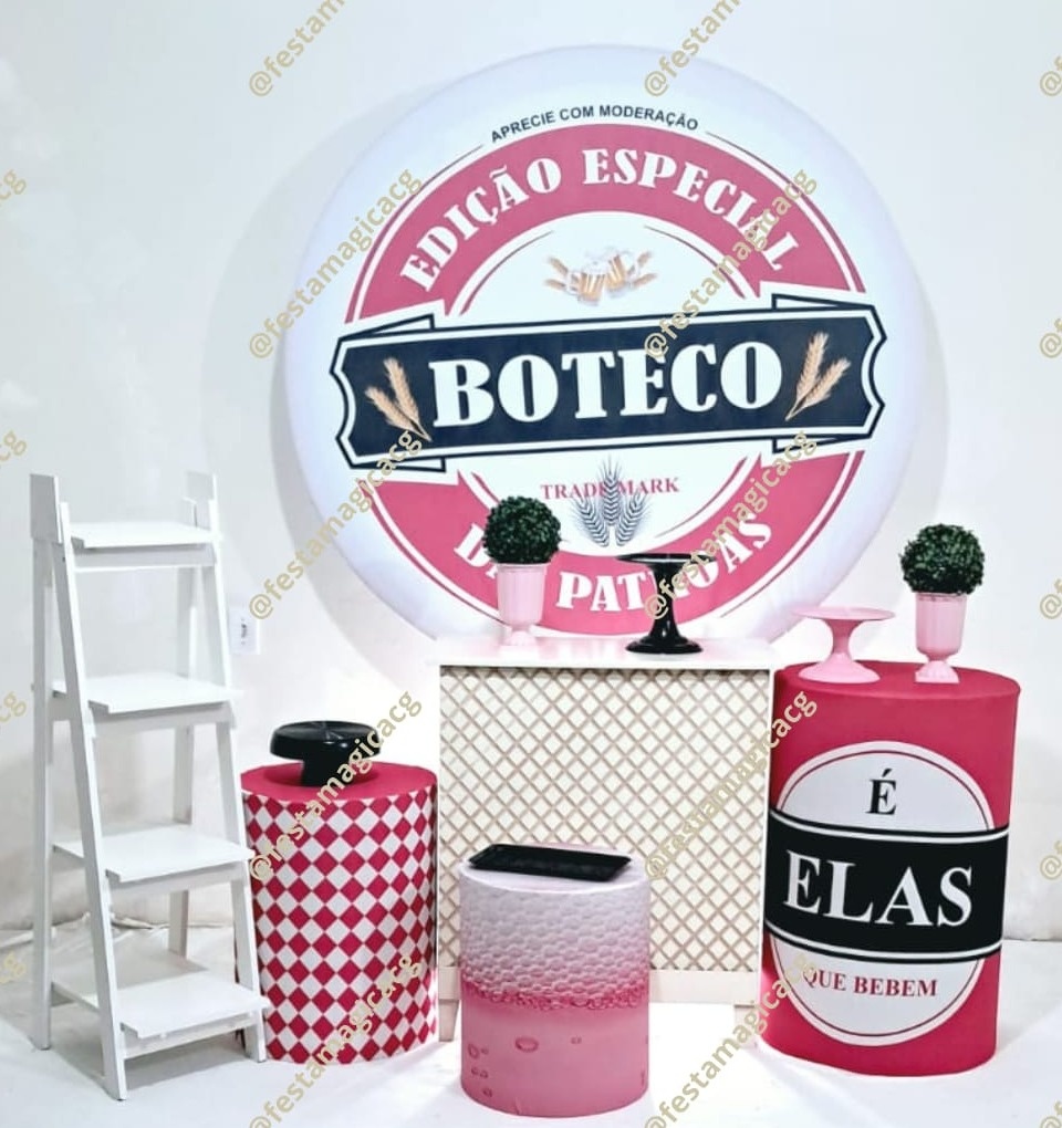 Kit 2 Boteco Rosa - Olivete Filgueira