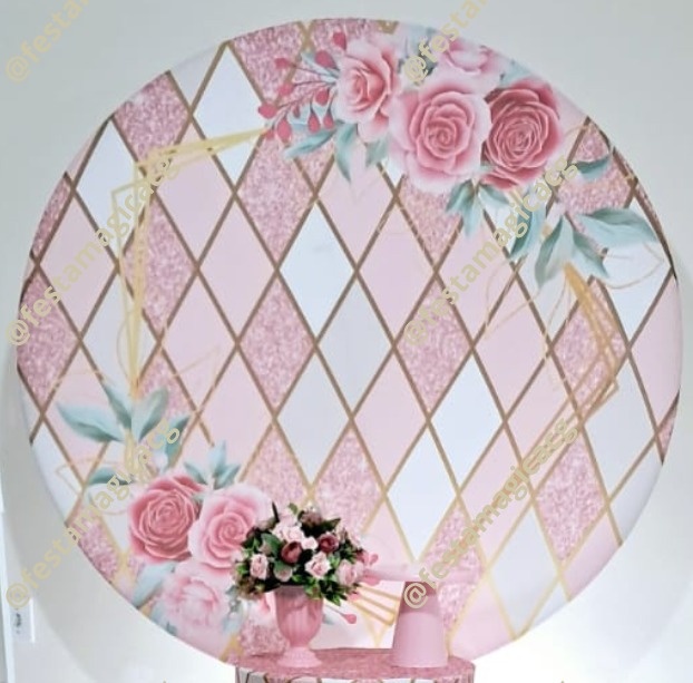 Painel Floral Rosa - Olivete Filgueira