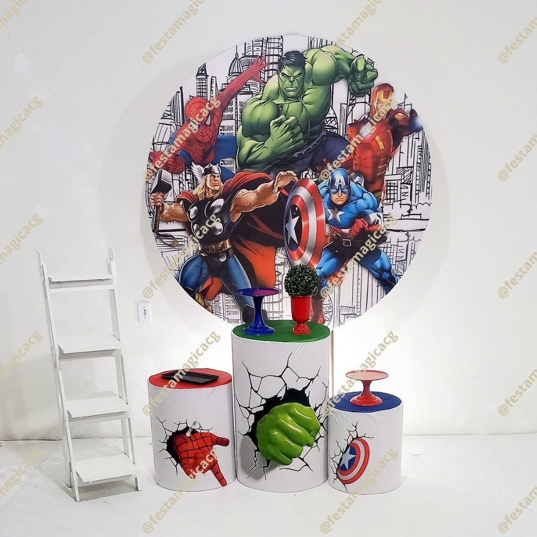 K1 Vingadores Fundo Branco  - Olivete Filgueira