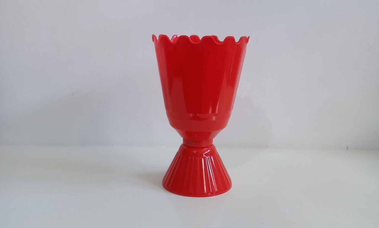 Vaso Sianinha Vermelho  - Olivete Filgueira
