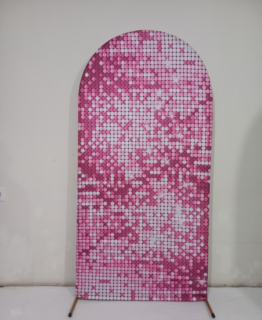 Painel Romano Tema Ladrilhado Rosa - Olivete Filgueira