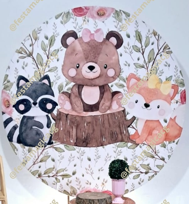 Capa Painel Redondo Bosque Menina - Olivete Filgueira