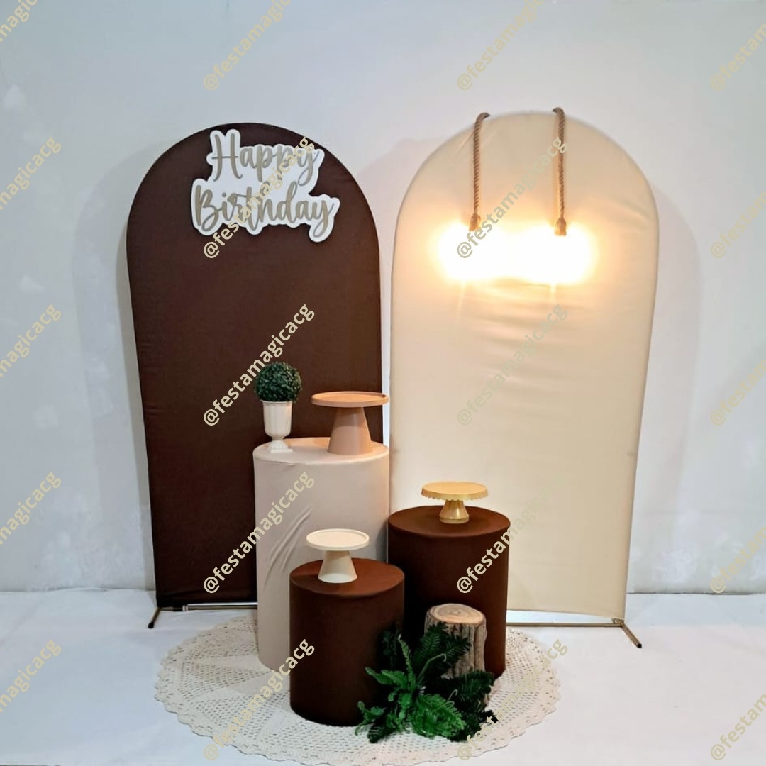 K2 Adulto Happy Birthday (Marrom)  - Olivete Filgueira
