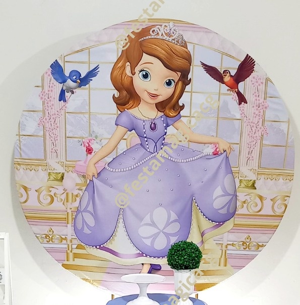Painel Princesinha Sofia - Olivete Filgueira