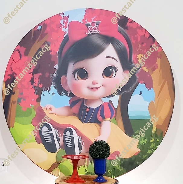 Painel Branca de Neve Baby - Olivete Filgueira