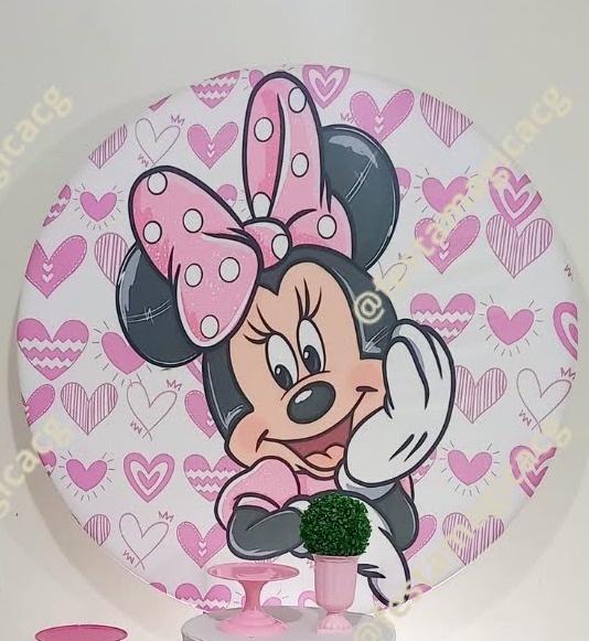 Capa Painel Minnie Rosa - Olivete Filgueira