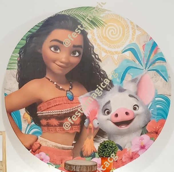 Painel Moana E Porco - Olivete Filgueira