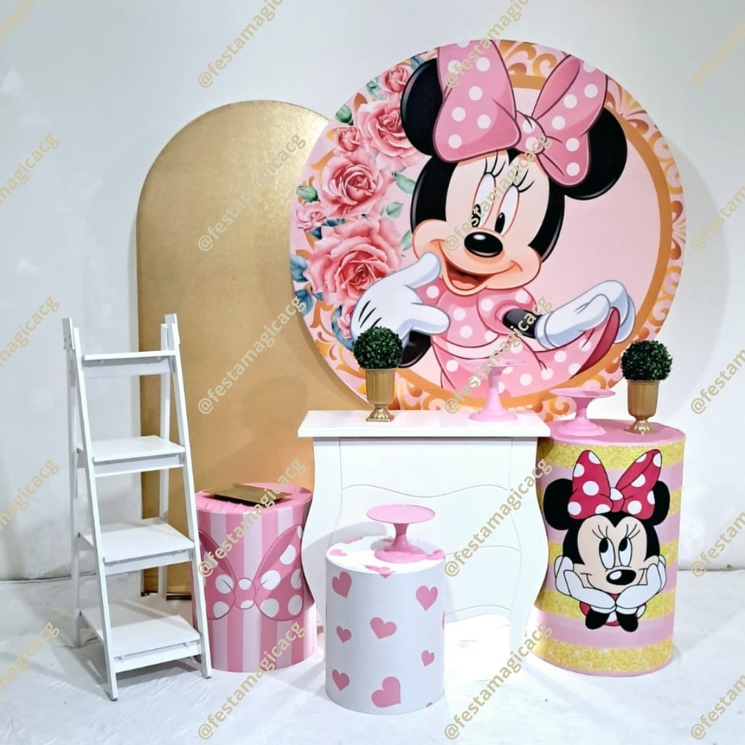 K3 Minnie Rosa E Dourado - Olivete Filgueira