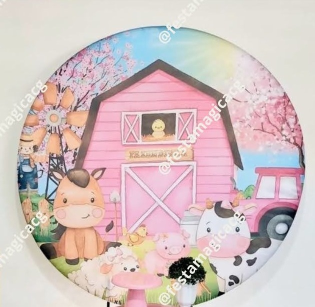 Capa Painel Fazendinha Rosa - Olivete Filgueira