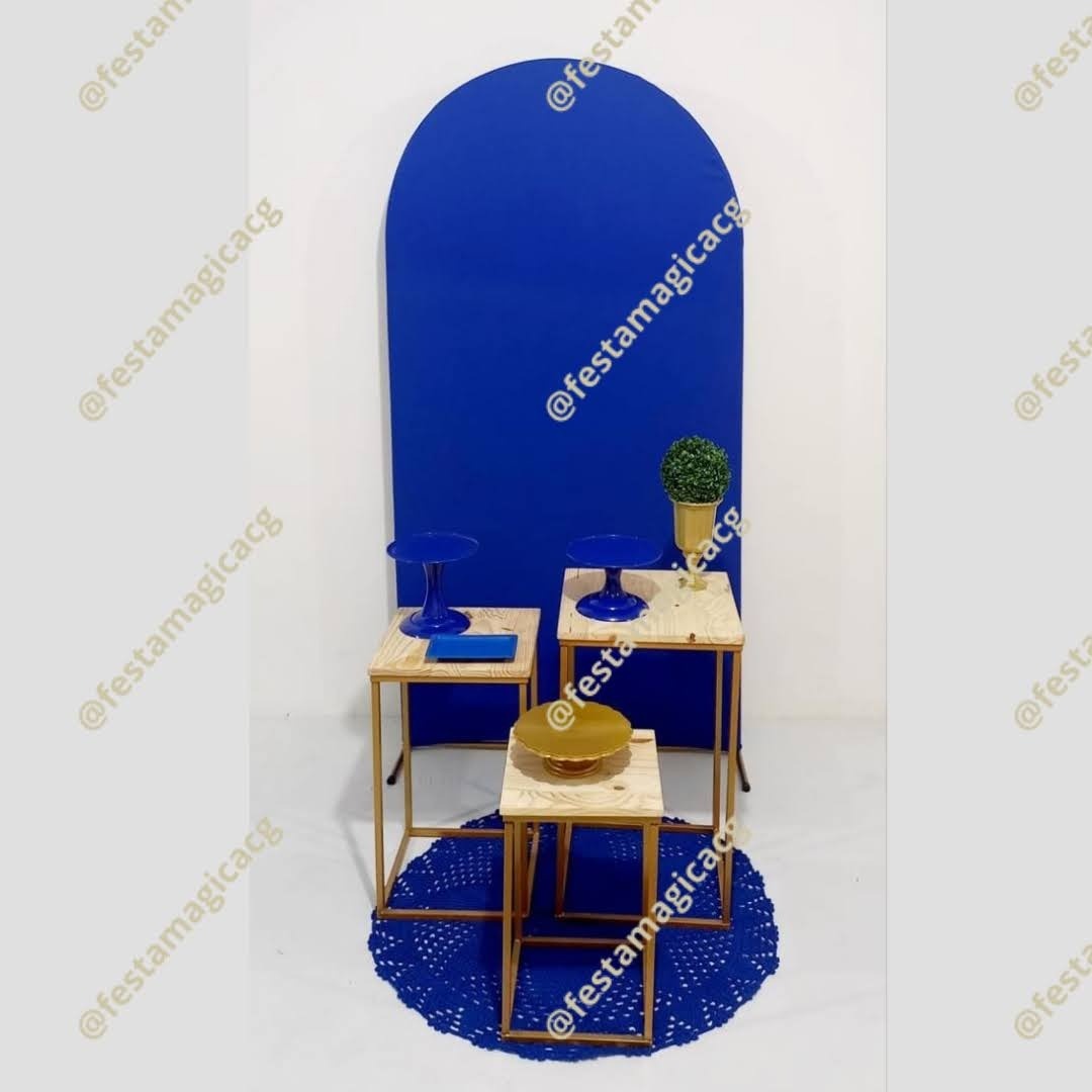 K1 Adulto (Azul Ripado Com Dourado) - Olivete Filgueira