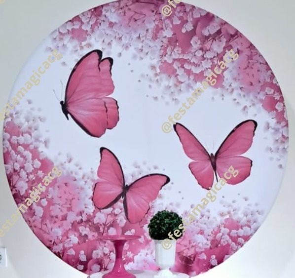 Painel Borboletas Rosa - Olivete Filgueira