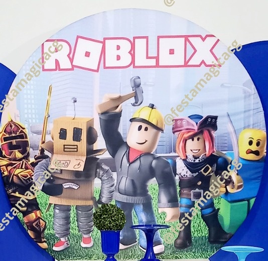Painel Roblox Azul - Olivete Filgueira
