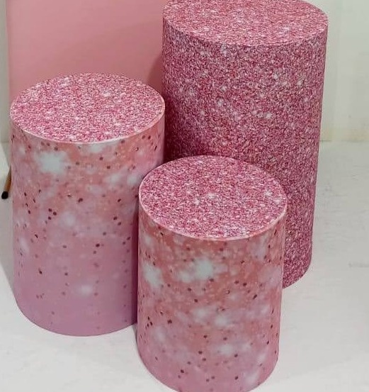 Cilindro Glitter Rosa - Olivete Filgueira