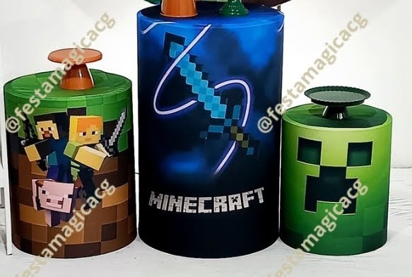 Cilindro Minecraft Masculino 1 - Olivete Filgueira
