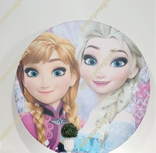 Painel Frozen Ana E Elsa - Olivete Filgueira