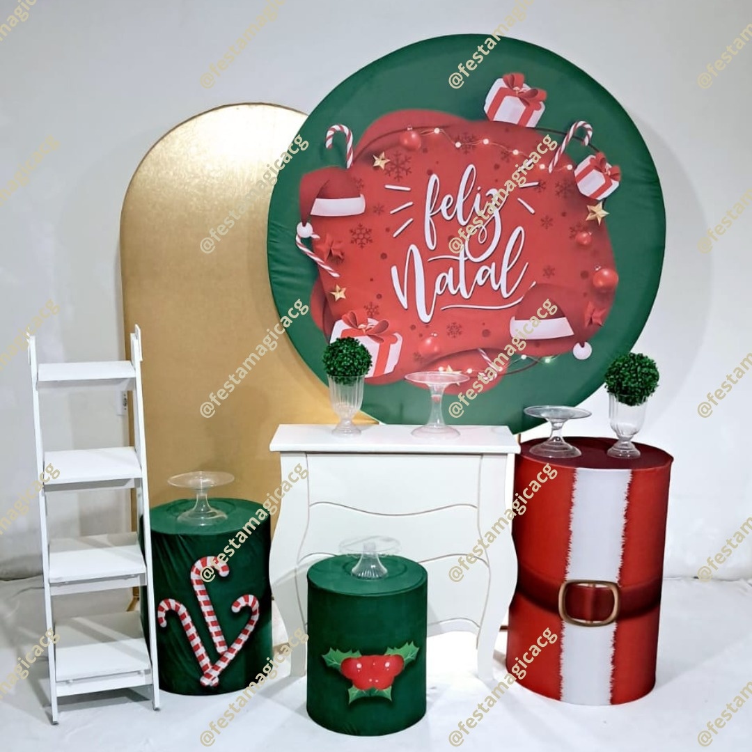 K3 Feliz Natal Verde (Dourado) - Olivete Filgueira
