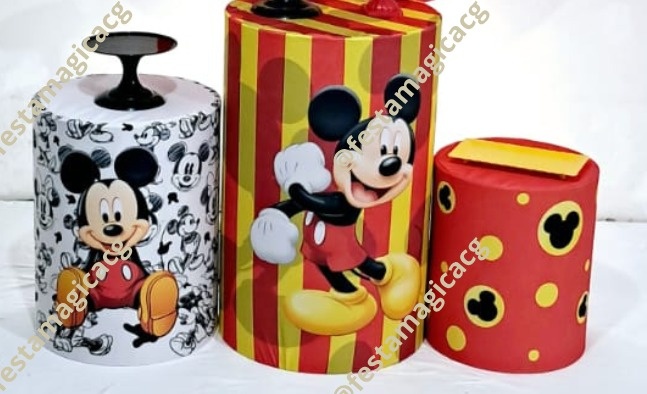 Cilindro Mickey Vermelho - Olivete Filgueira