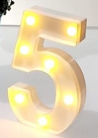Número 5 Luz - Olivete Filgueira