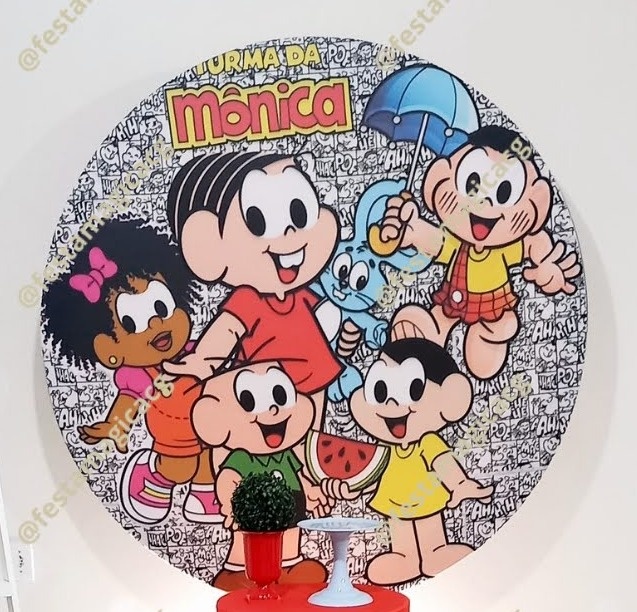 Painel Turma da Monica Com Mileninha - Olivete Filgueira