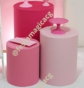  Kit Cilindros Tons Rosa - Olivete Filgueira