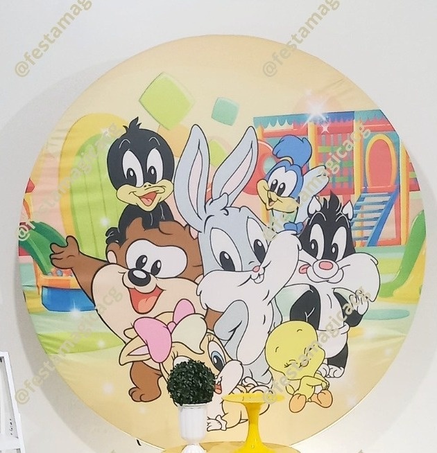 Painel Lonney Tunes Baby Amarelo - Olivete Filgueira