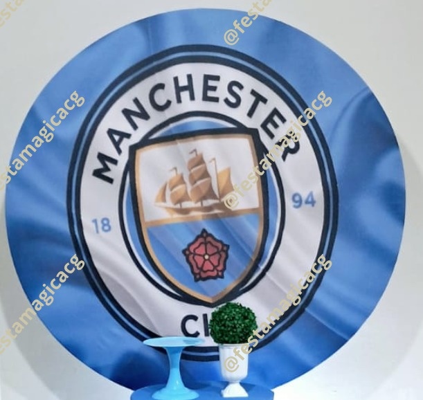 Capa de Painel Redondo Manchester City - Olivete Filgueira