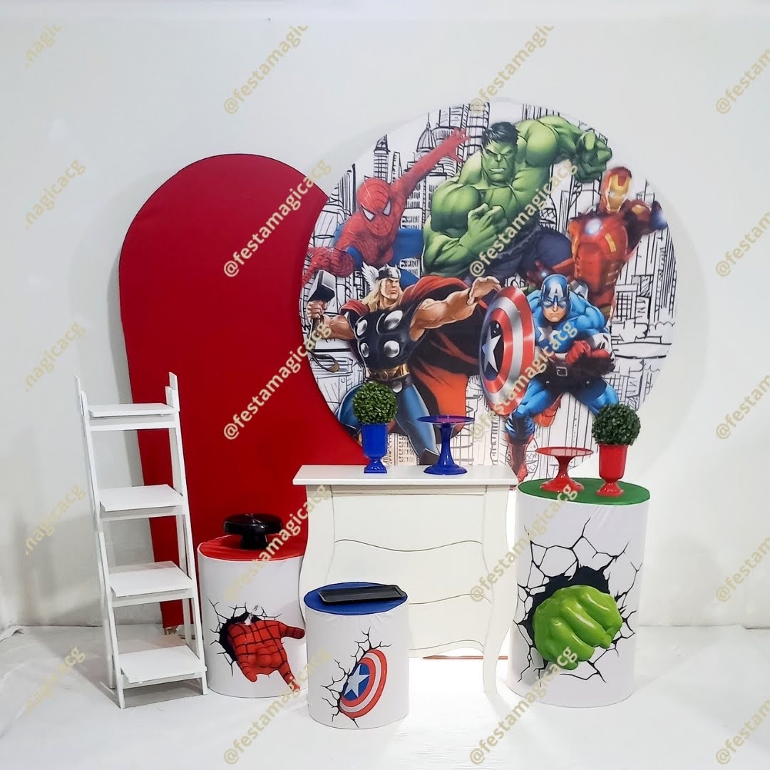 K3 Vingadores Fundo Branco - Olivete Filgueira