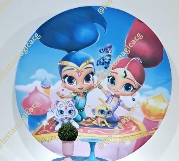 Painel Shimmer E Shine - Olivete Filgueira