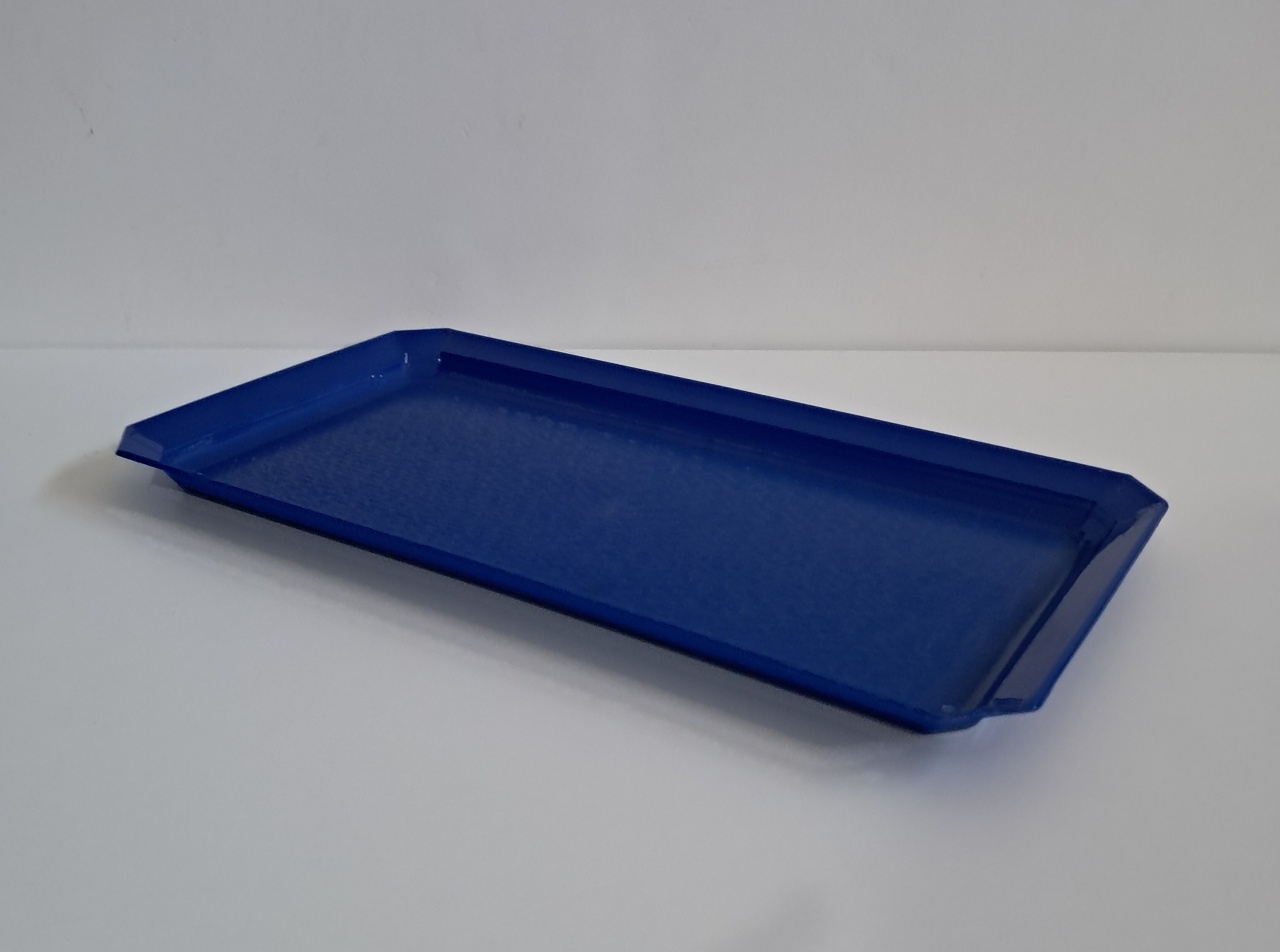 Bandeja Retangular Azul Bic - Olivete Filgueira
