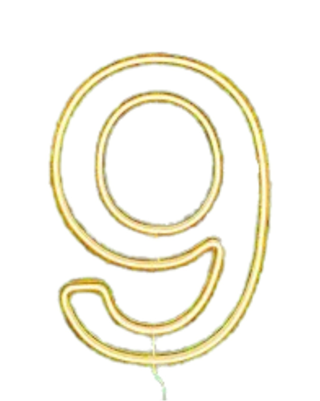 Número 9 Led Cor Quente  - Olivete Filgueira