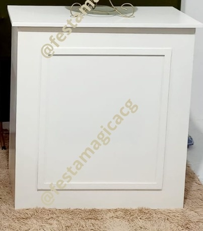 Mesa Reta Branca - Olivete Filgueira
