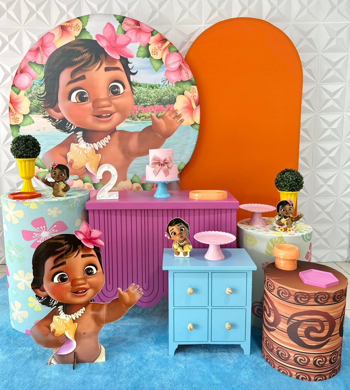 Moana 2 Baby Com Armário E Romano - Festerê Pegue e Monte 