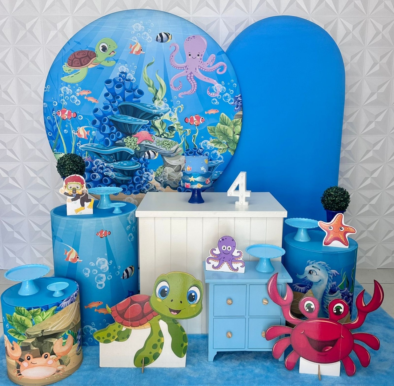Fundo Do Mar Com Romano E Armário  - Festerê Pegue e Monte 