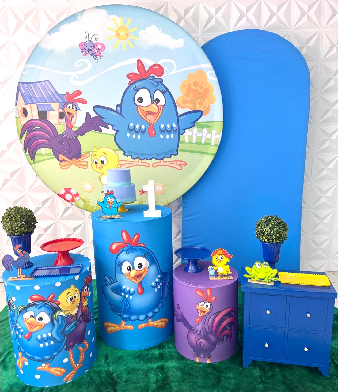 Galinha Pintadinha Com Romano - Festerê Pegue e Monte 