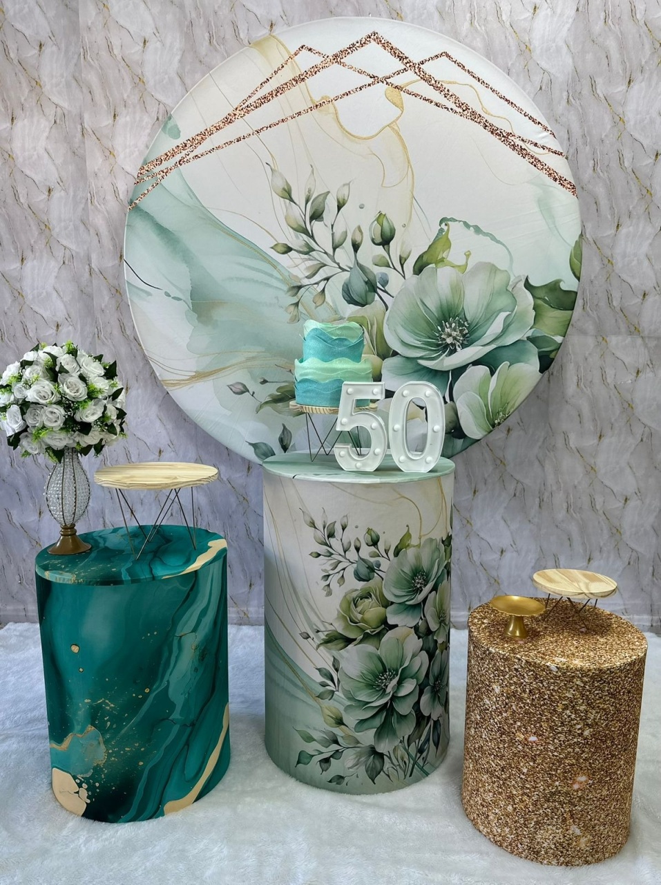 Floral Verde 2 - Festerê Pegue e Monte 
