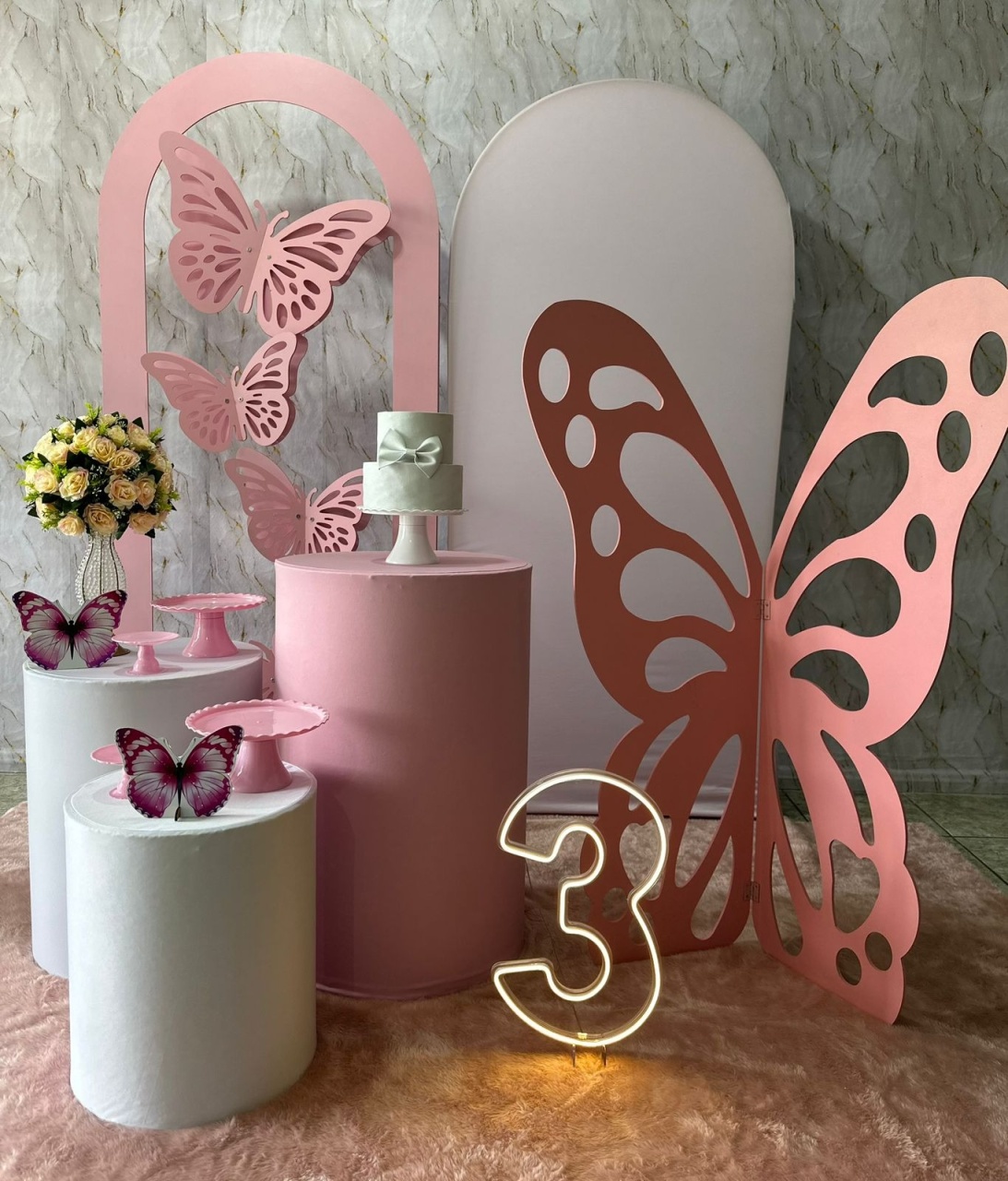 Kit Borboleta 3D - Festerê Pegue e Monte 