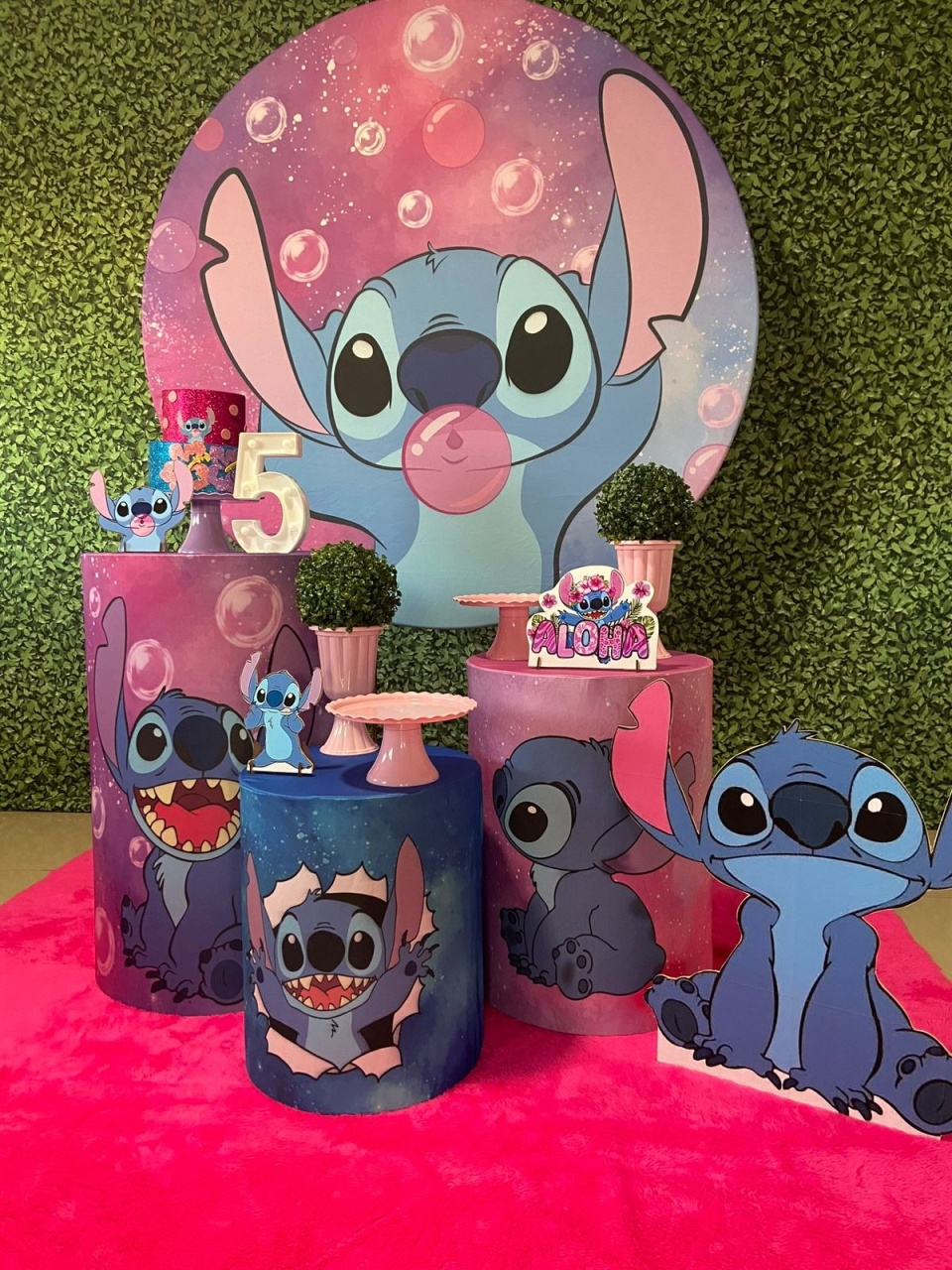Stitch Bola Chiclete - Festerê Pegue e Monte 