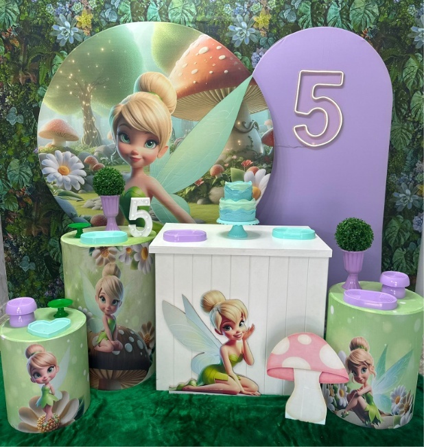 Tinkerbell/ Sininho Com Armário E Romano  - Festerê Pegue e Monte 