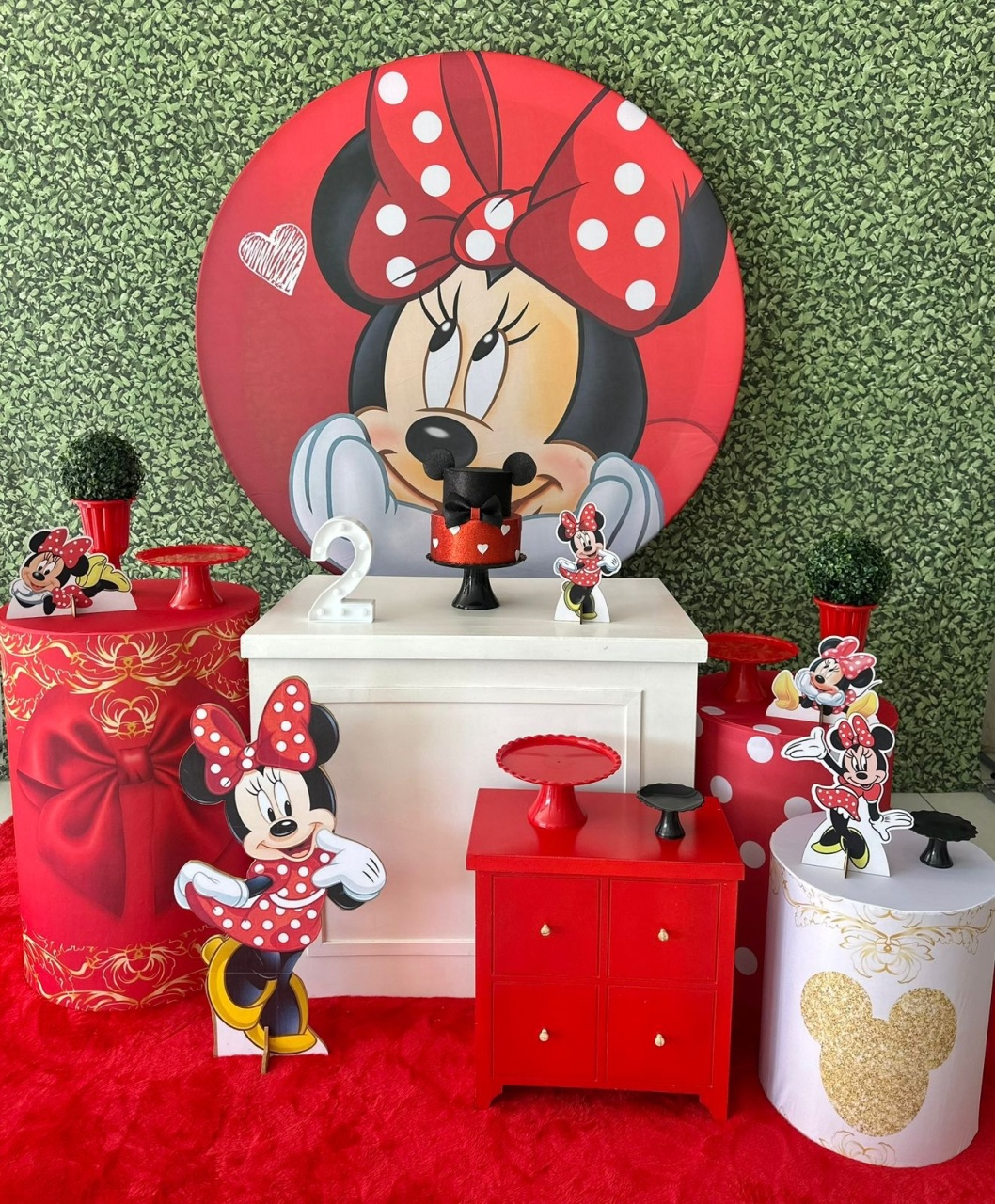 Minnie Vermelha Com Armário  - Festerê Pegue e Monte 