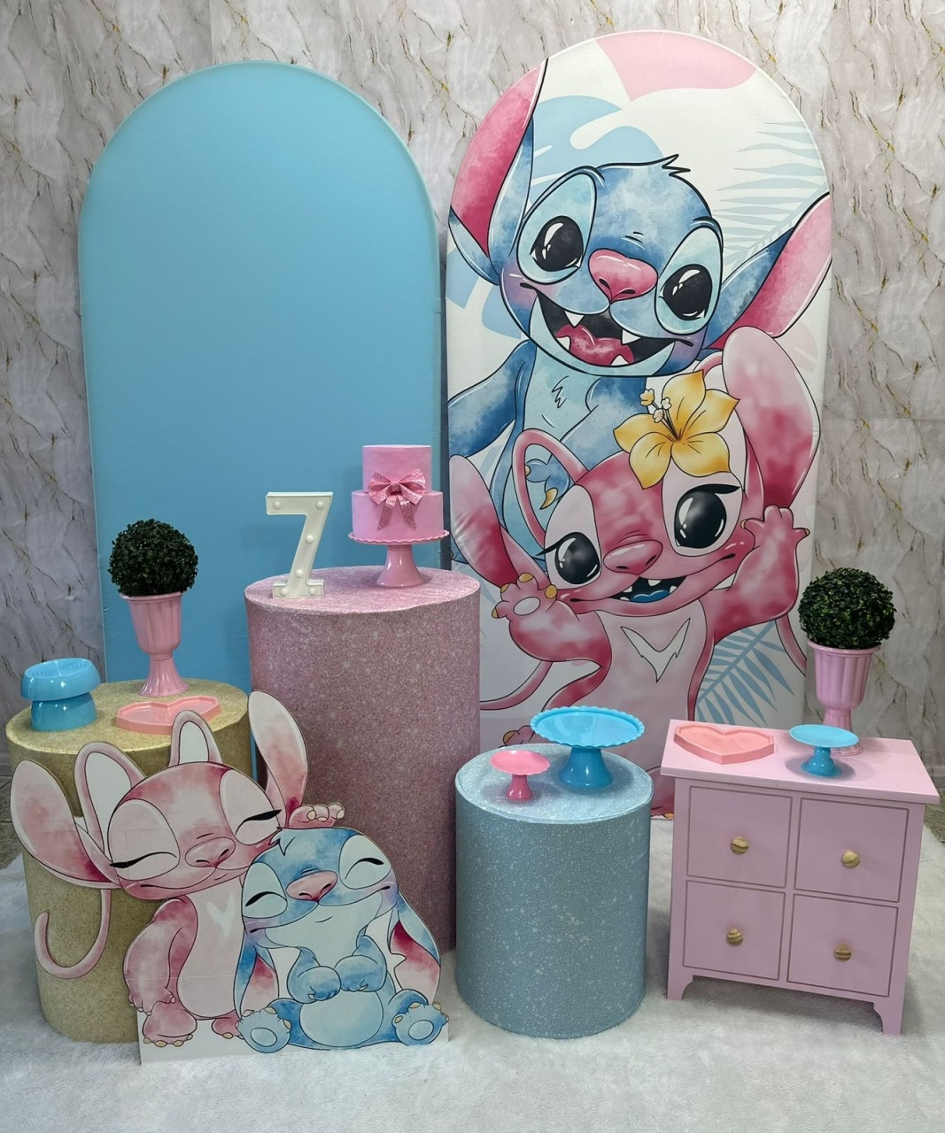Stitch E Angel - Festerê Pegue e Monte 