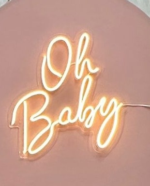 Placa Oh Baby Led - Festerê Pegue e Monte 