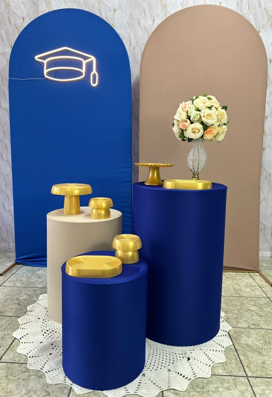 Formatura Romanos Azul E Bege  - Festerê Pegue e Monte 