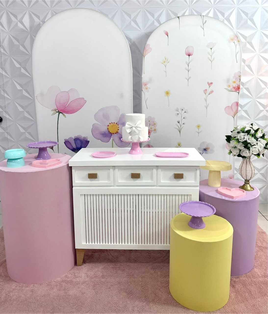 Kit Flores Painéis Romanos - Festerê Pegue e Monte 