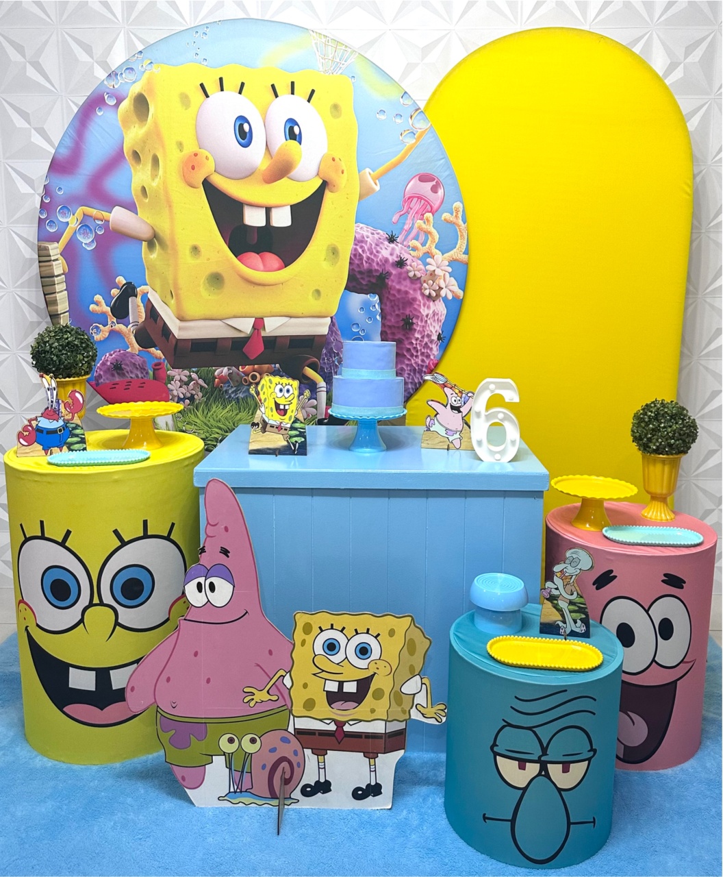 Bob Esponja Com Armário E Romano - Festerê Pegue e Monte 